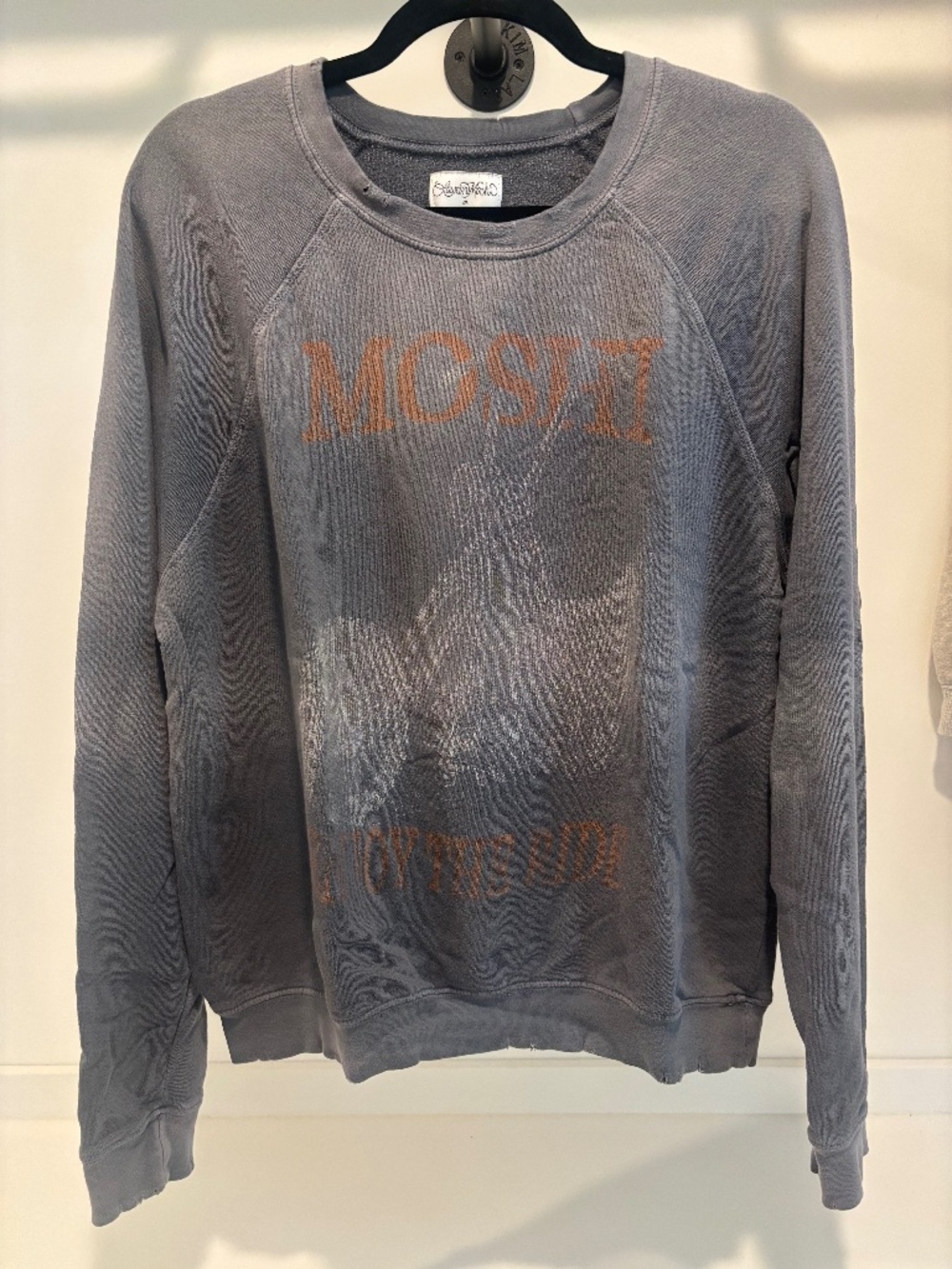 Lauren Moshi faded grey sweatshirt, Size M